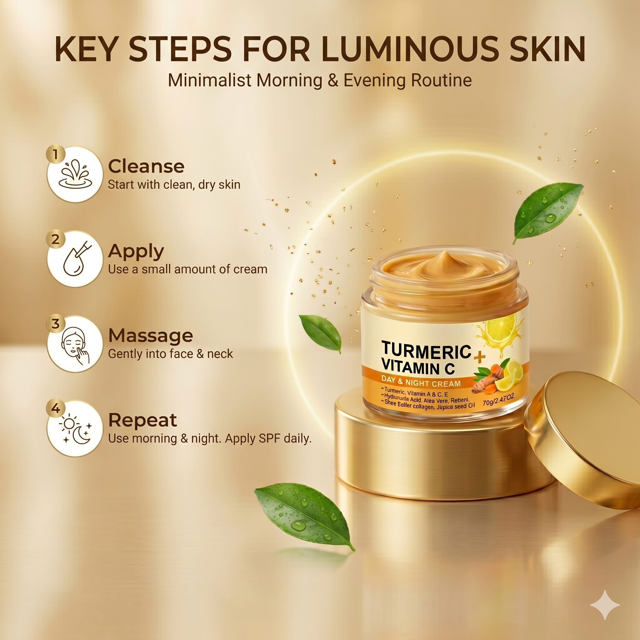 Turmeric Vitamin C Day & Night Cream