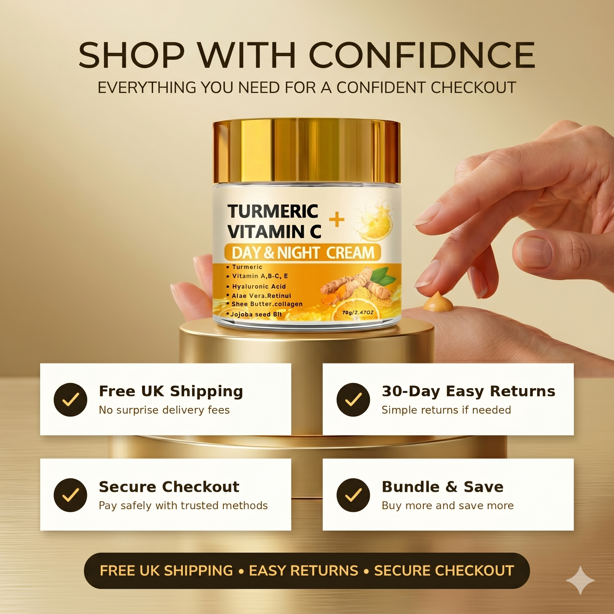 Turmeric Vitamin C Day & Night Cream