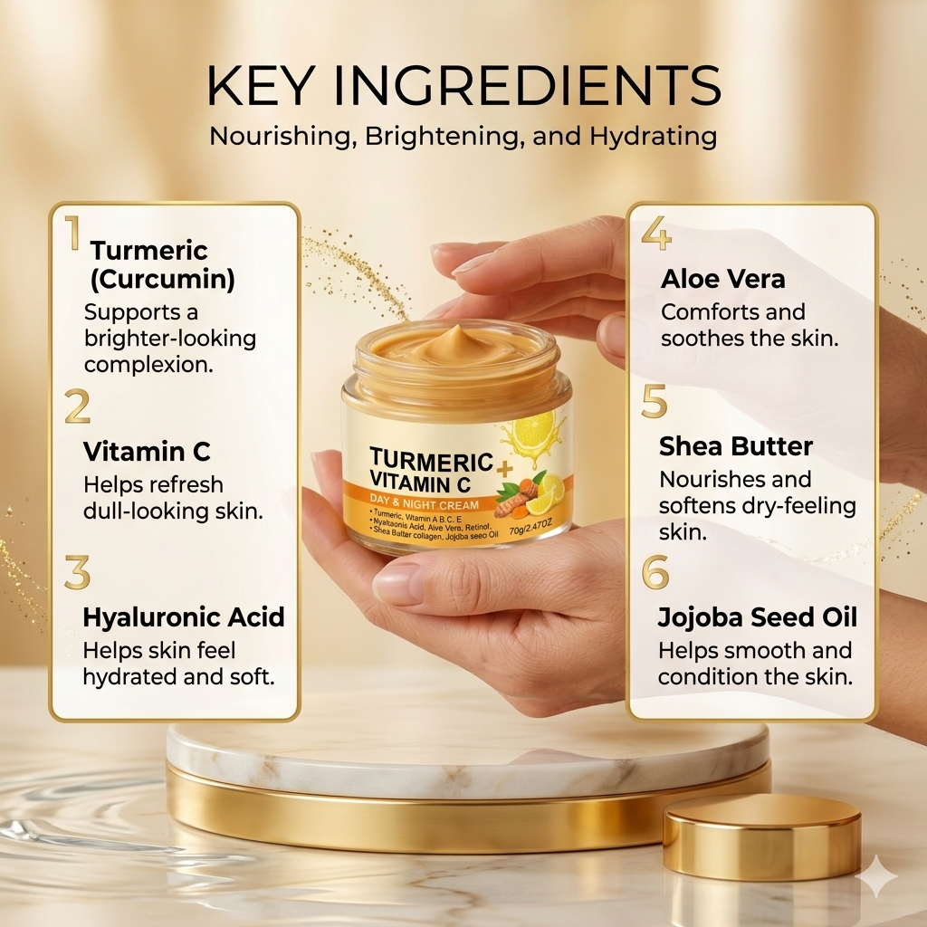 Turmeric Vitamin C Day & Night Cream